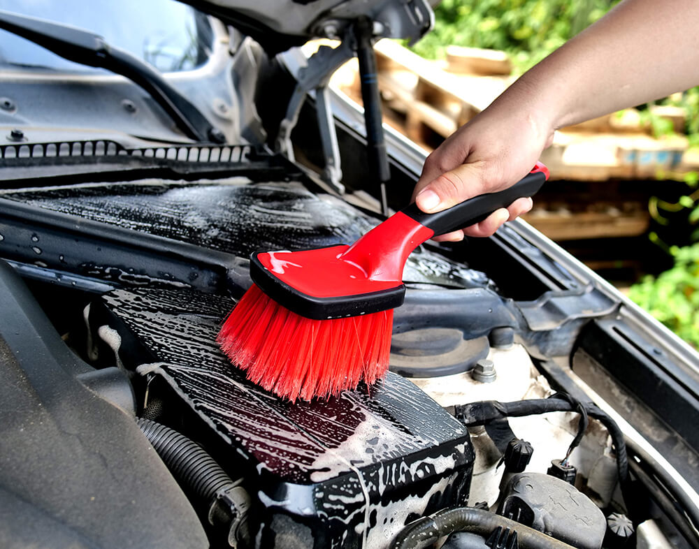 Soft Grip Tire Cleaning Brush-Short Handle - Detailing Brushes,Cleaning  Brush,Exterior Brush,Interior Brushes,Auto Detailing Wheel Brushes